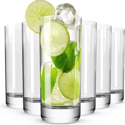English Pub Pint Glass Glass Cup Set with Stackable Design