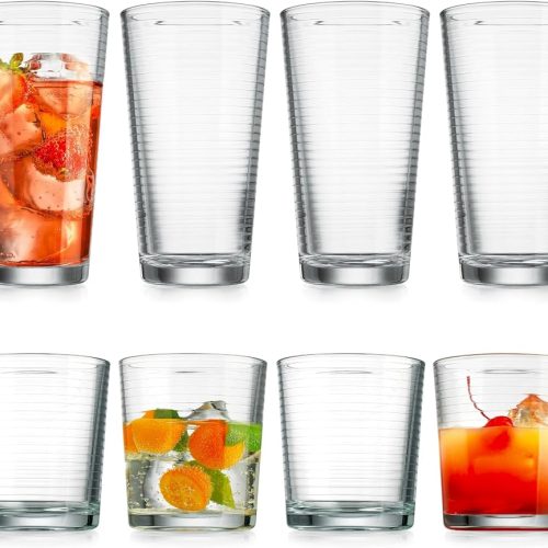 European Quality Glass Glass Cup with Artistic Design