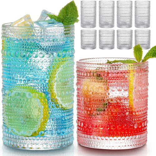 Lead Free Glass Glass Cup Set with Highball and Rock Glasses